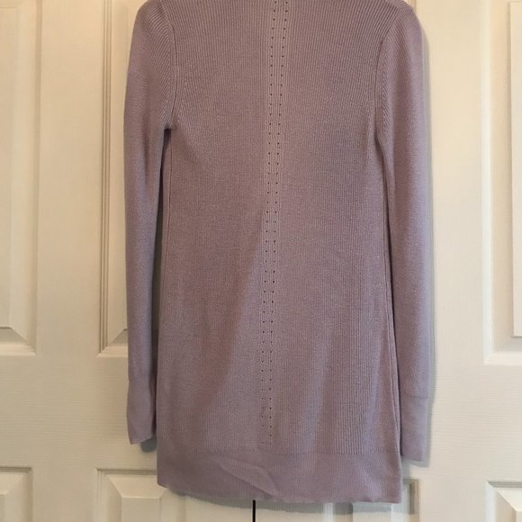 A N D E A W Y andeawy Lavender Lilac Lightweight Long Open Cardigan Sweater S 6 - Picture 4 of 4